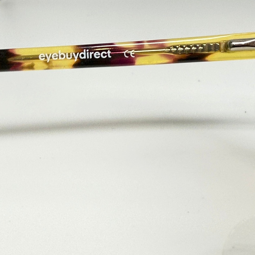 EyeBuyDirect Sheila Oversized Round Tortoiseshell Sunglasses Yellow Purple C1 - Picture 5 of 7
